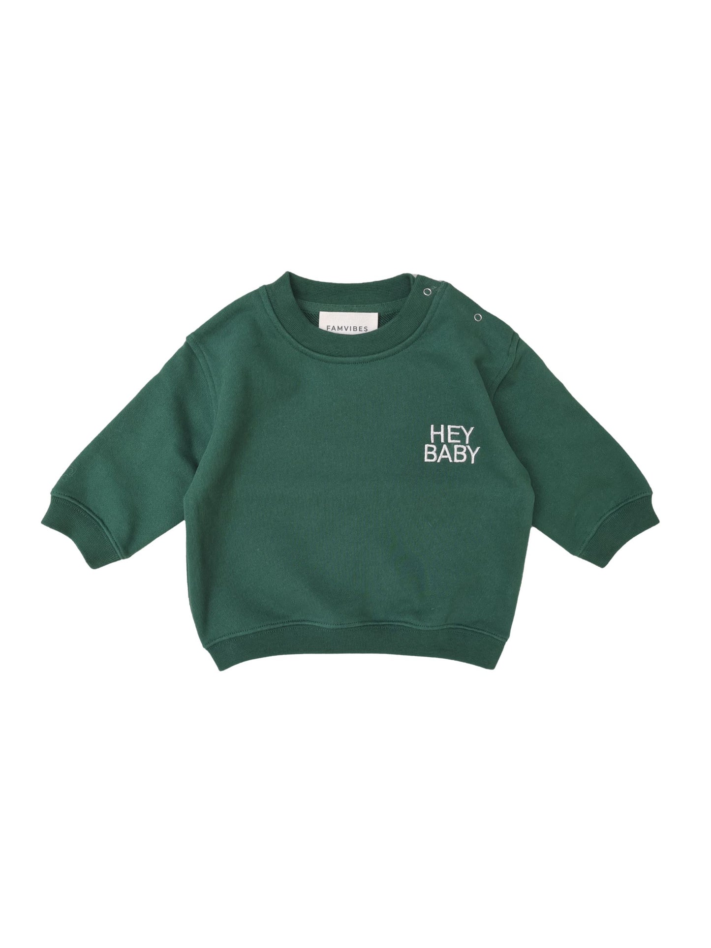 Sweatshirt HEY BABY 'Pinewoodgreen' - The Little One • Family.Concept.Store.