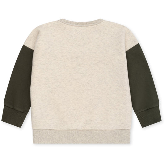 Sweatshirt mit Pailletten Lou 'Off White Melange' - The Little One • Family.Concept.Store.