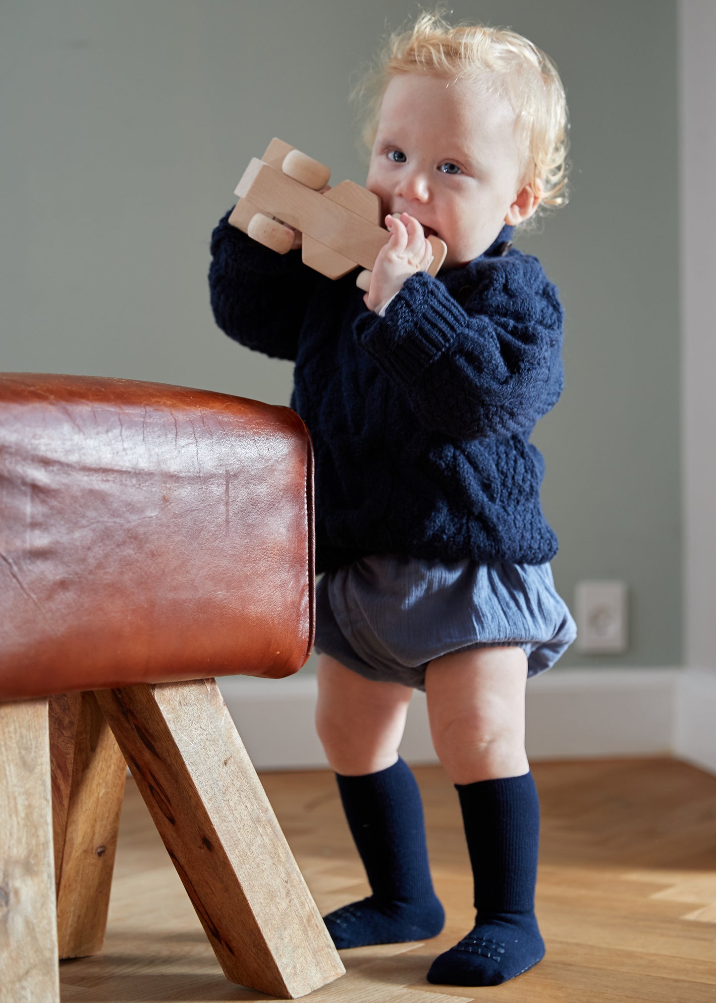Antirutsch-Socken 'Navy Blue' - The Little One • Family.Concept.Store.