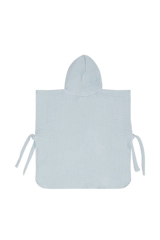 Poncho aus Musselin 'Fish' Clear Blue