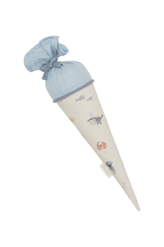 Kitatüte 'Whale' mit Pappkegel und Füllkissen