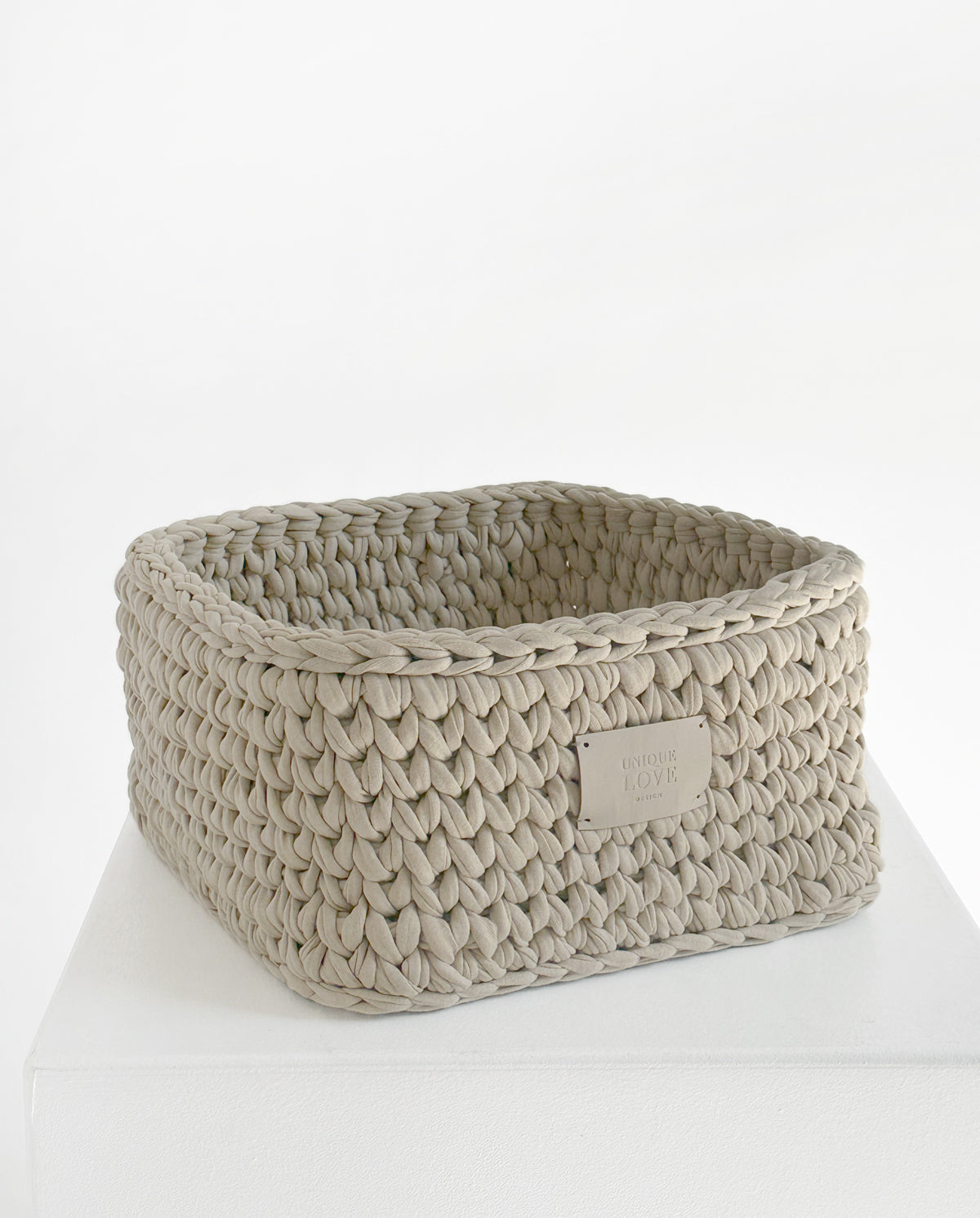 Set of 2 storage baskets 'Sand'