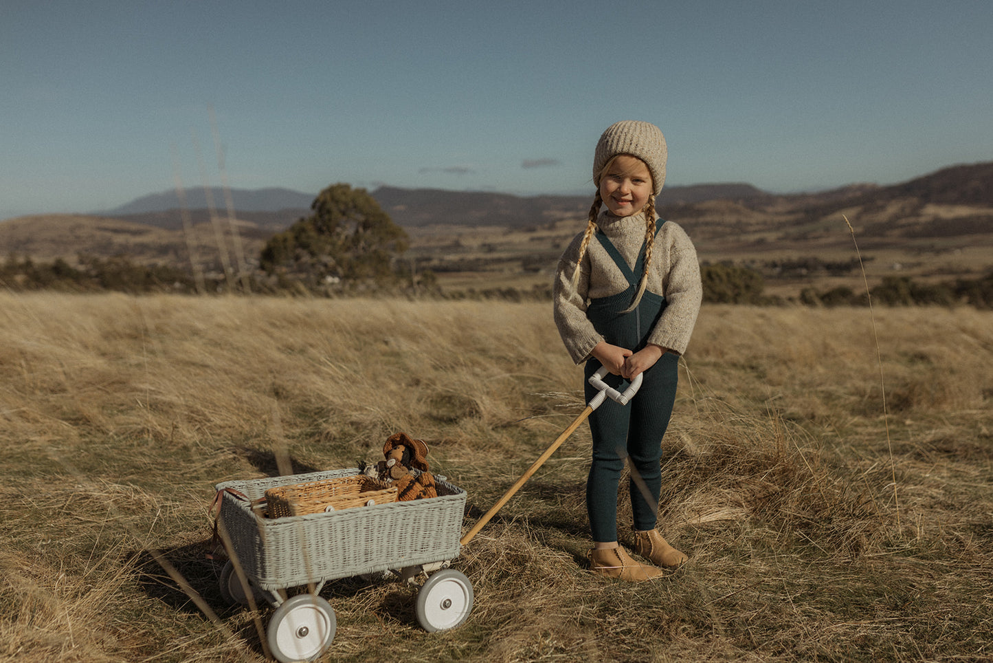 Strumpfhose Wooly Footless 'Blue Sapphire' - The Little One • Family.Concept.Store.