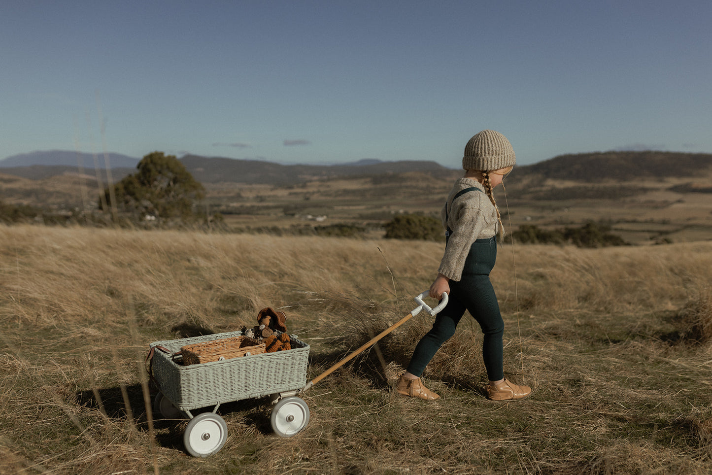 Strumpfhose Wooly Footless 'Blue Sapphire' - The Little One • Family.Concept.Store.