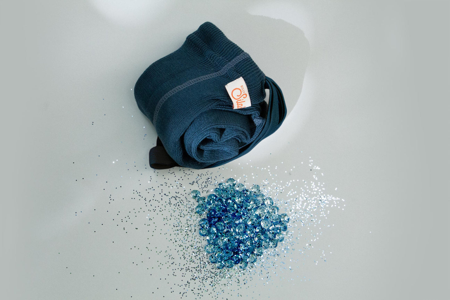 Strumpfhose Wooly Footless 'Blue Sapphire' - The Little One • Family.Concept.Store.