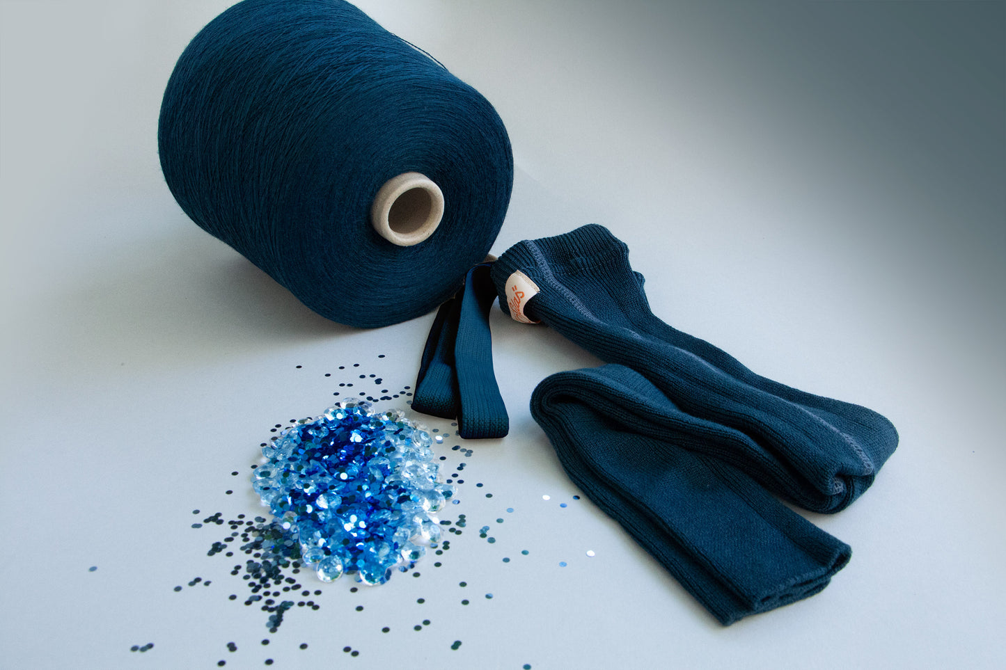 Strumpfhose Wooly Footless 'Blue Sapphire' - The Little One • Family.Concept.Store.