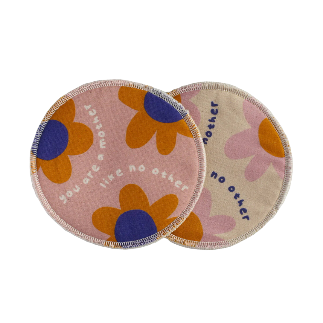 3er-Set Flowerempower x waschbare Stilleinlagen