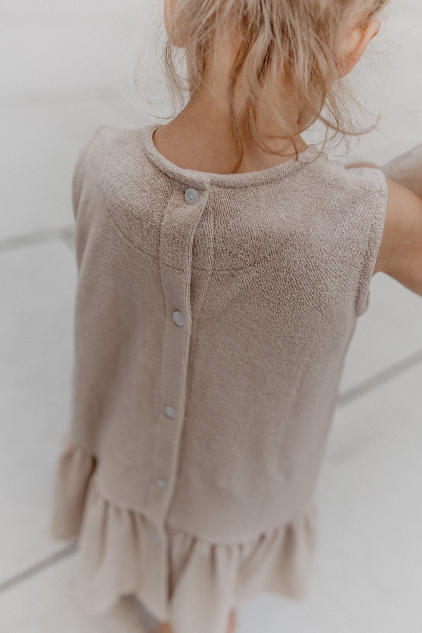 Kleid 'Flowers' aus Frottee 'Dusty Rose'