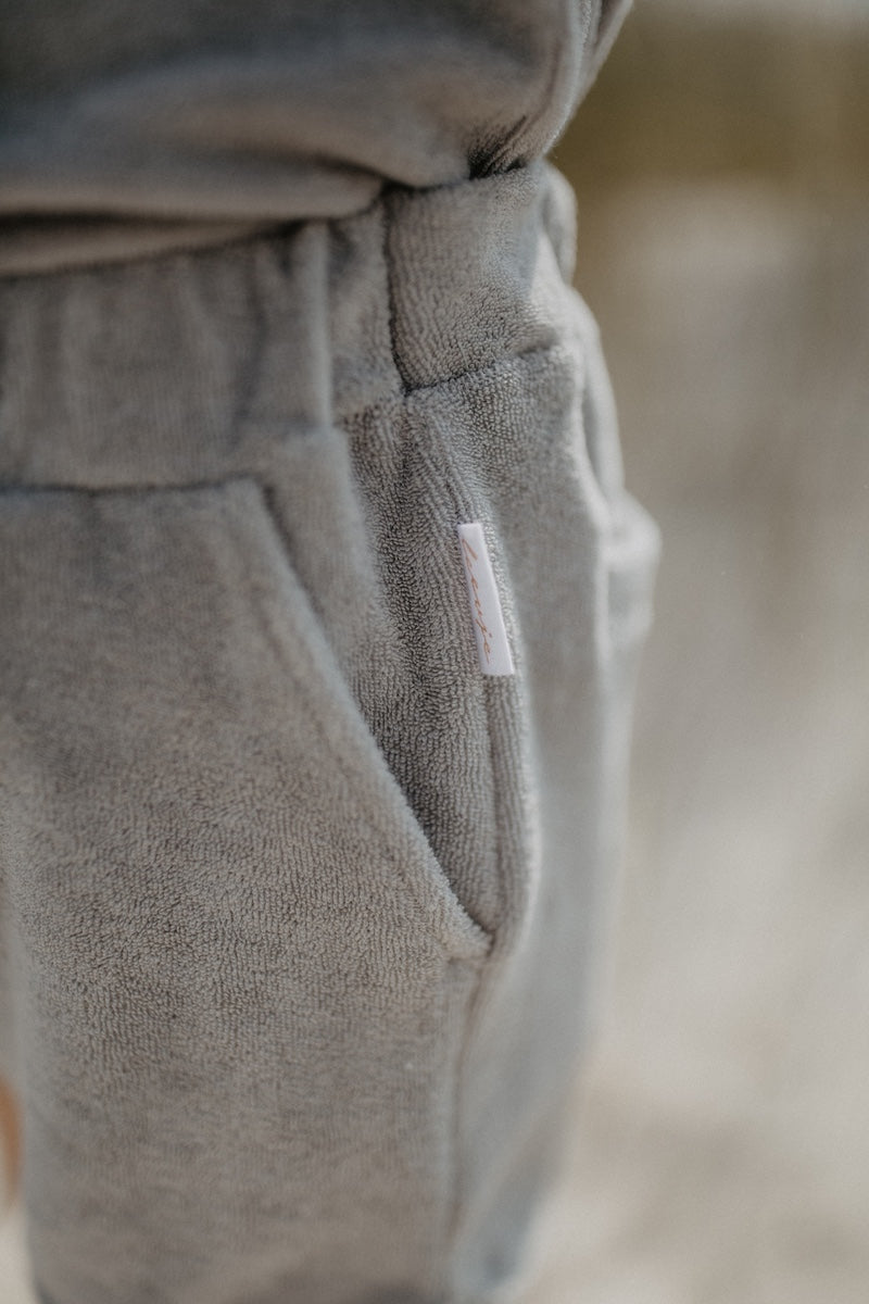 Frottee-Shorts 'Soft Green'