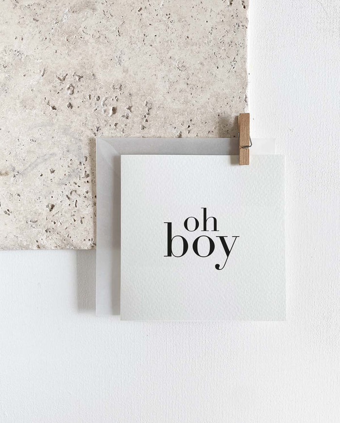 Grußkarte 'Oh Boy'