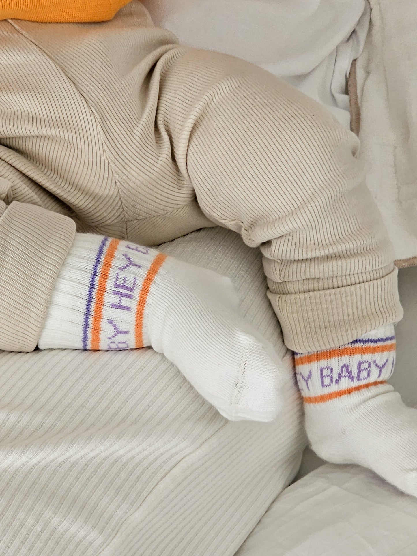Socken HEY BABY 'Warmorange' - The Little One • Family.Concept.Store.