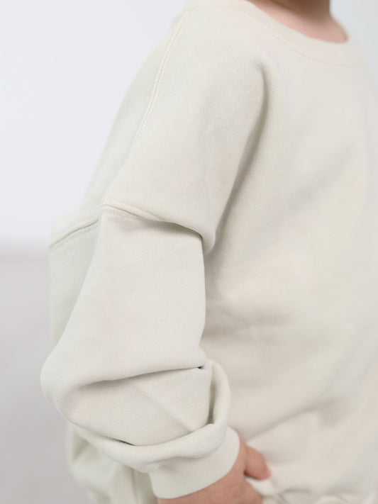 Sweatshirt HEY BABY 'Beige/Taupe'