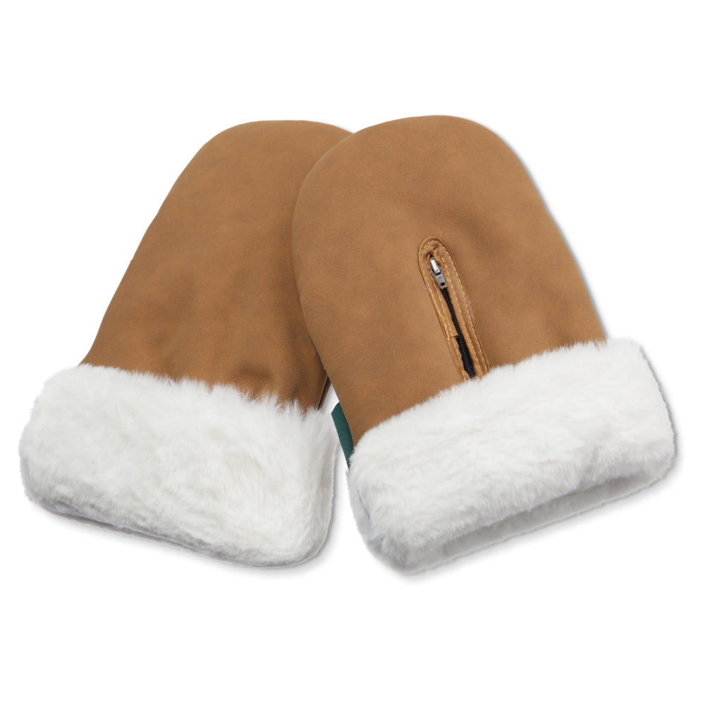 Kinderwagen-Handschuhe Østerbro Handsker 'Brown Faux Suede' - The Little One • Family.Concept.Store.