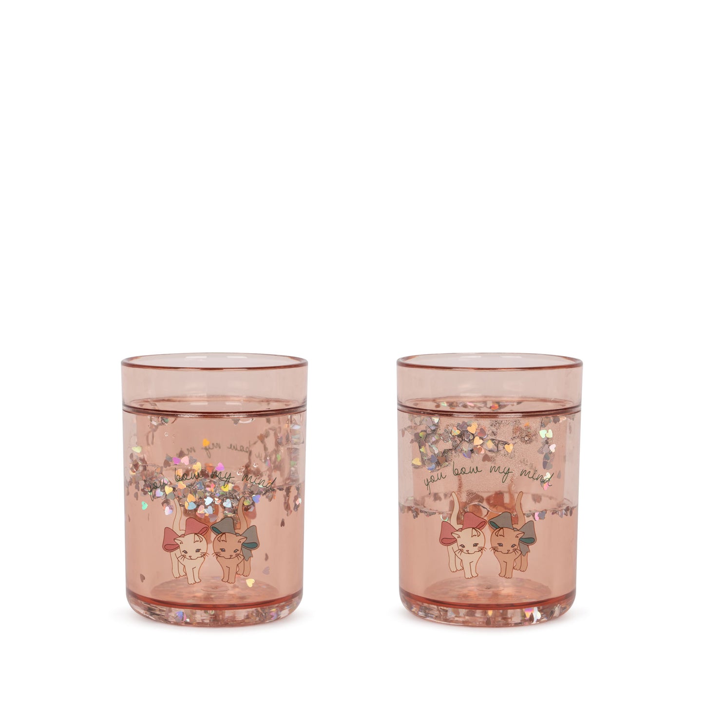 2er Set Glitzer-Becher 'Bow Kitty' - The Little One • Family.Concept.Store.