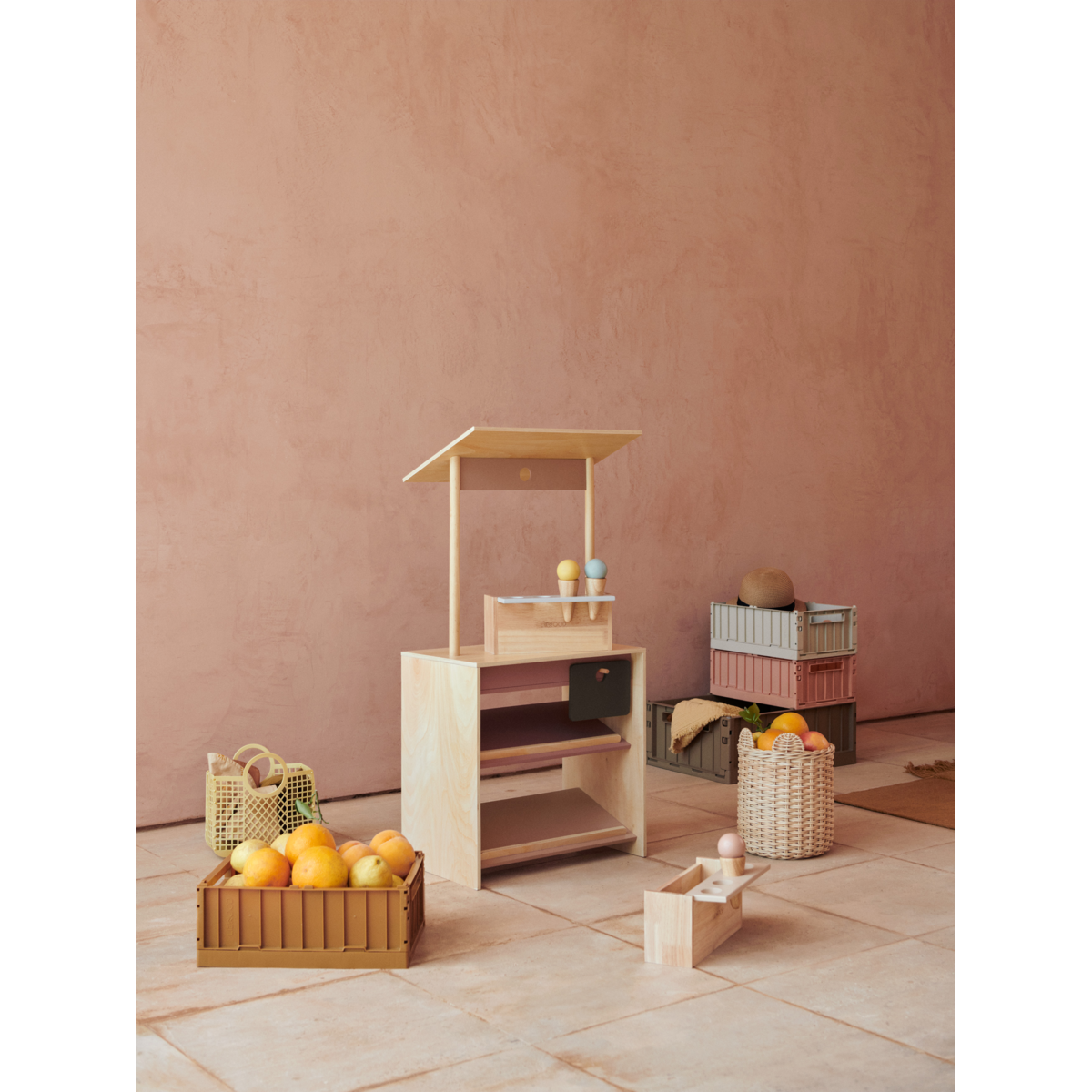 Weston Storage Box Set of 2 M 'Golden Caramel'