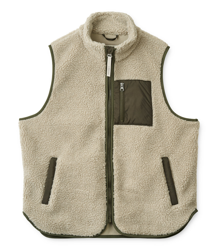 Teddyweste Adult Viola 'Mist/Army Brown' - The Little One • Family.Concept.Store.