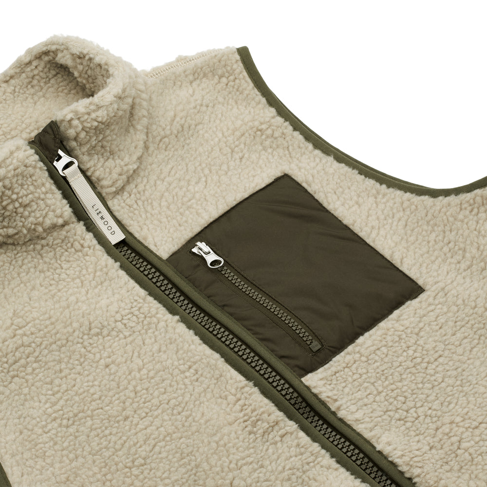 Teddyweste Adult Viola 'Mist/Army Brown' - The Little One • Family.Concept.Store.