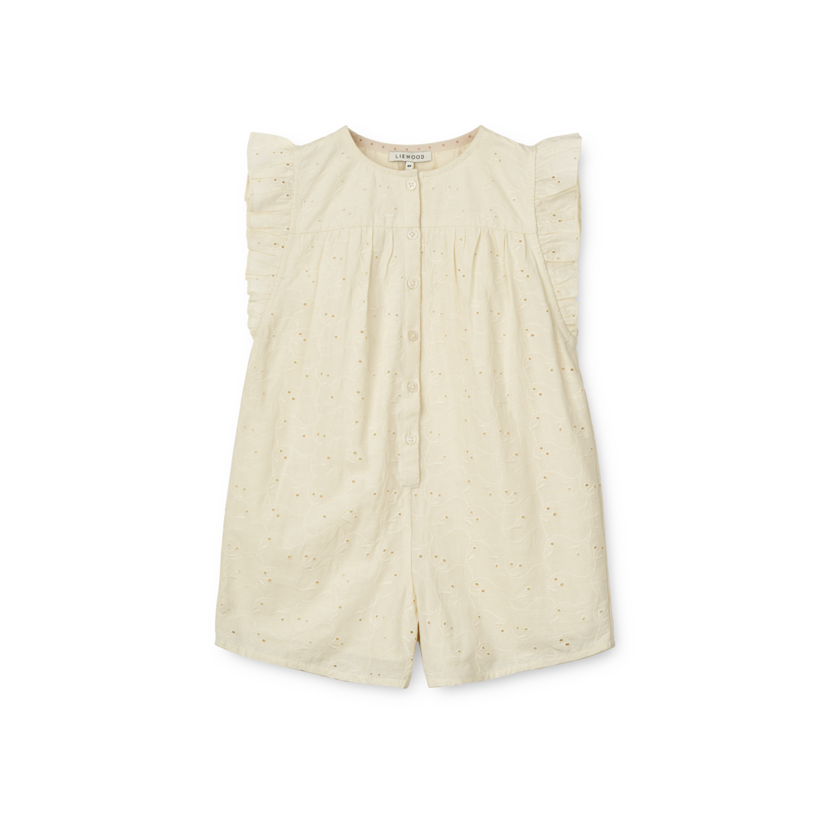 Jumpsuit mit Lochstickerei Holmfrid 'Cloud Cream'