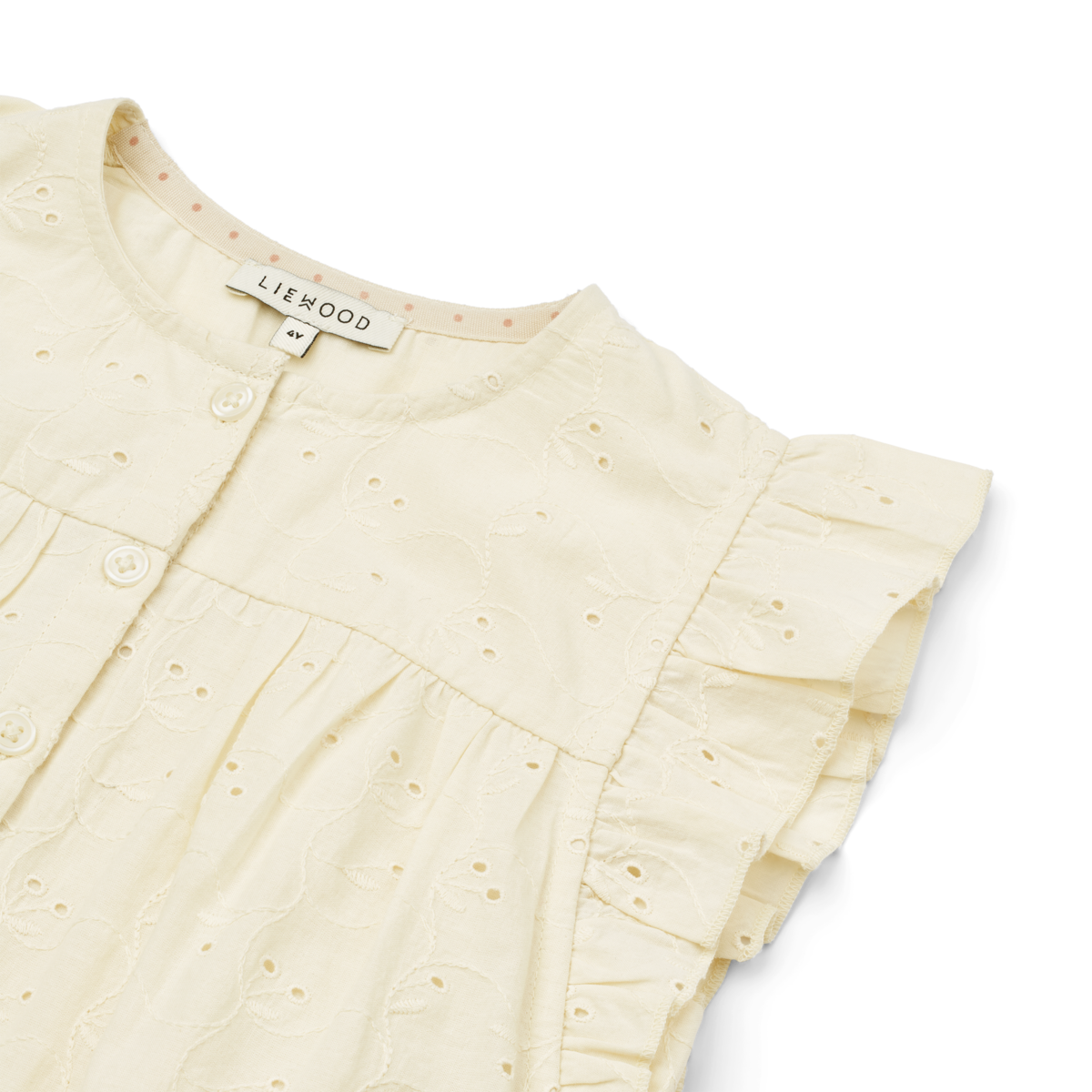 Jumpsuit mit Lochstickerei Holmfrid 'Cloud Cream'