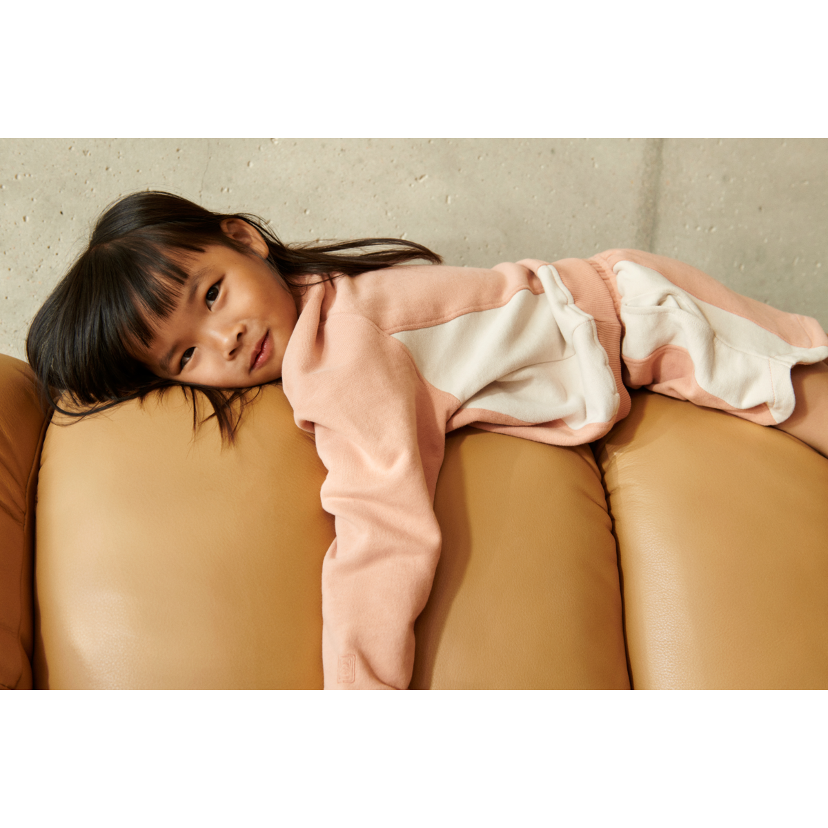 Sweatshirt Aude mit Print 'Pale Tuscany/ Sandy Mix'