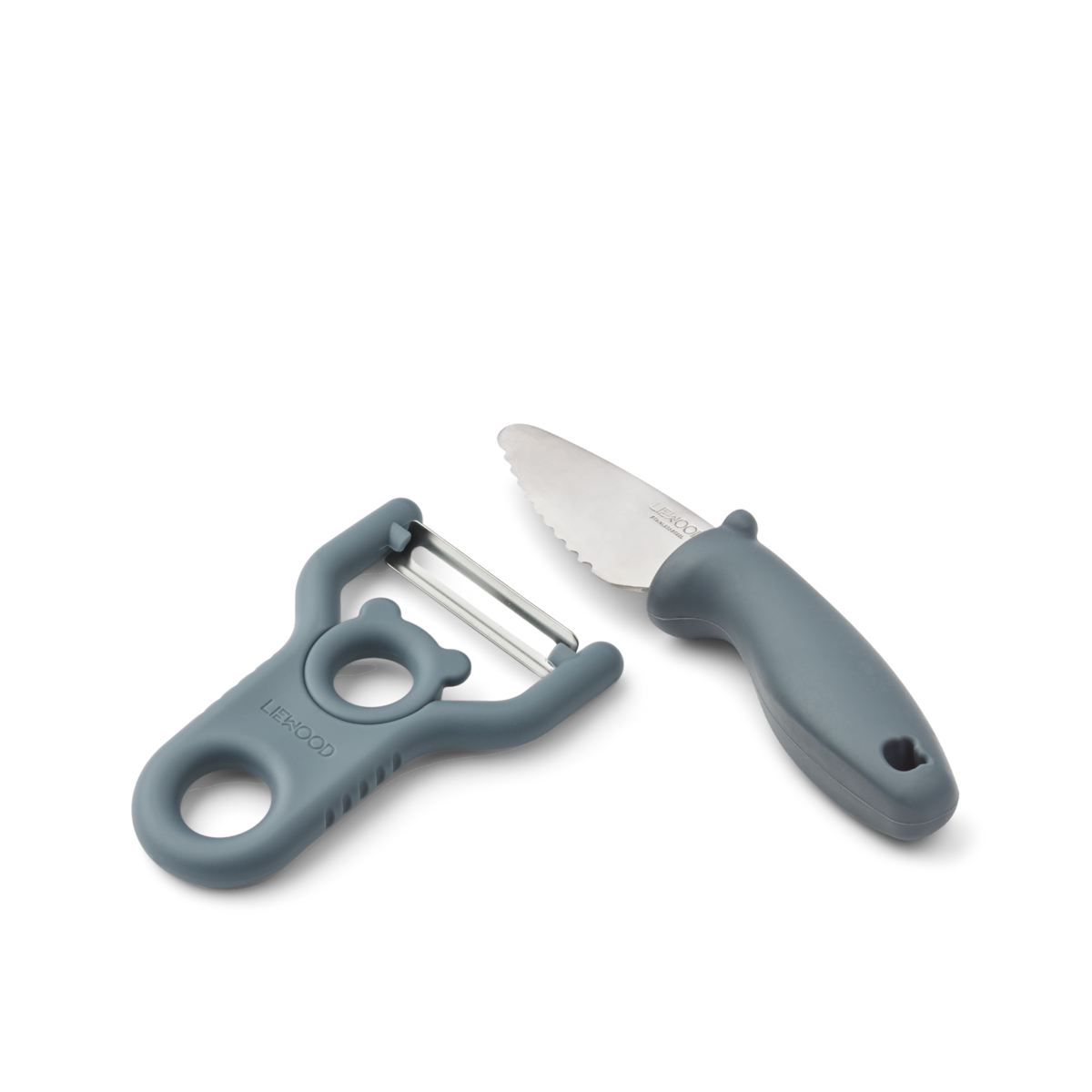 Schäler & Messer Set Pertense 'Whale Blue'
