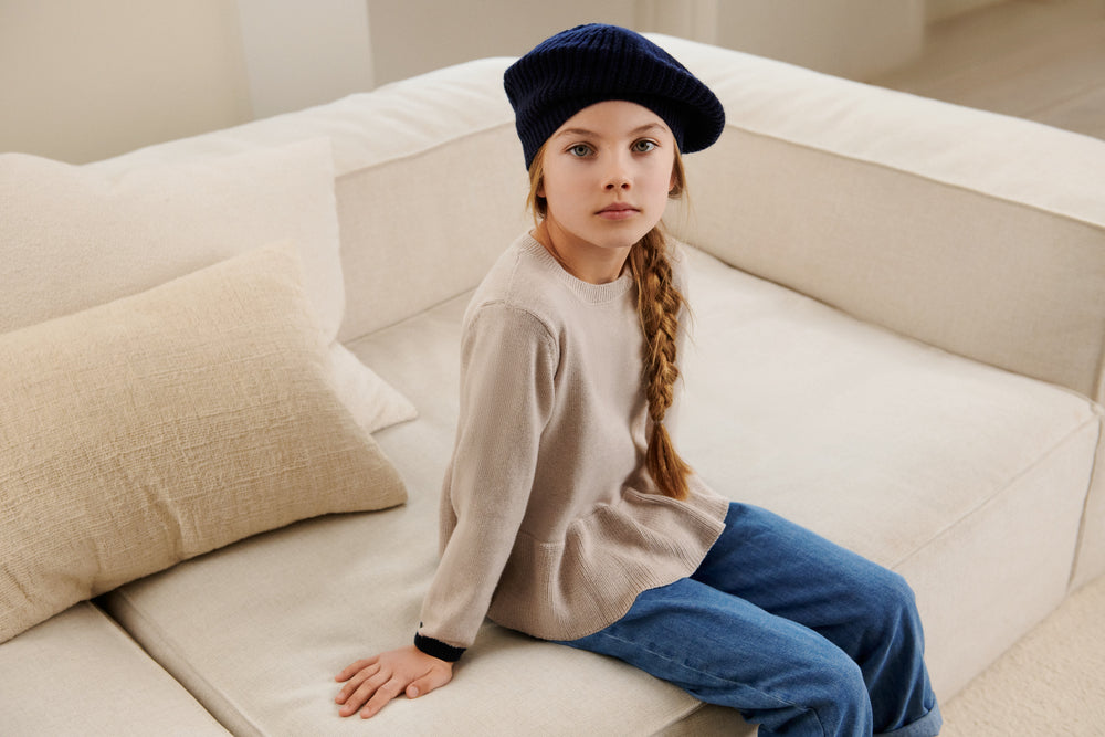 Strickpullover Esme 'Grey Melange' - The Little One • Family.Concept.Store.