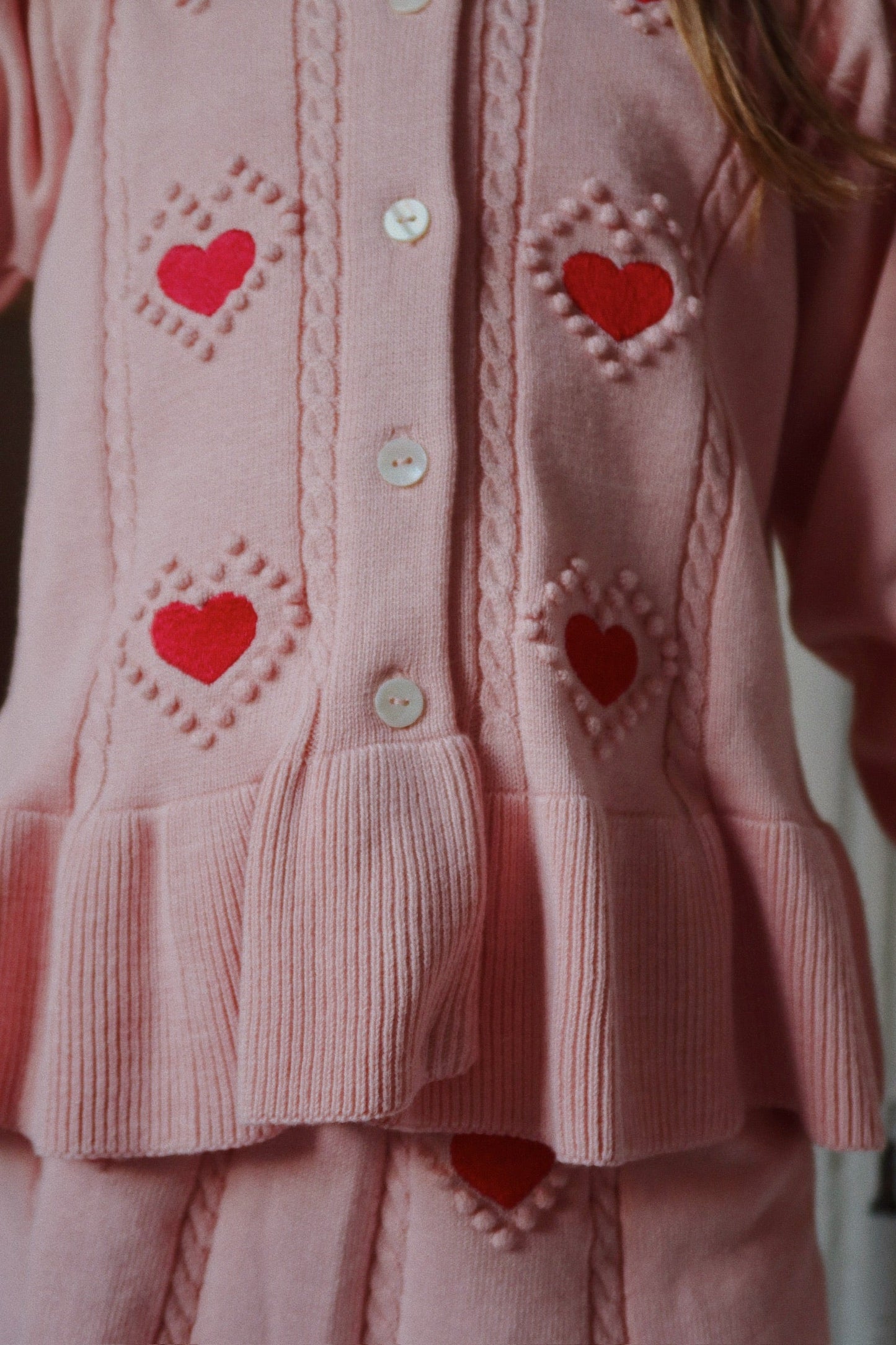 Strickjacke Soleil 'Silver Pink'