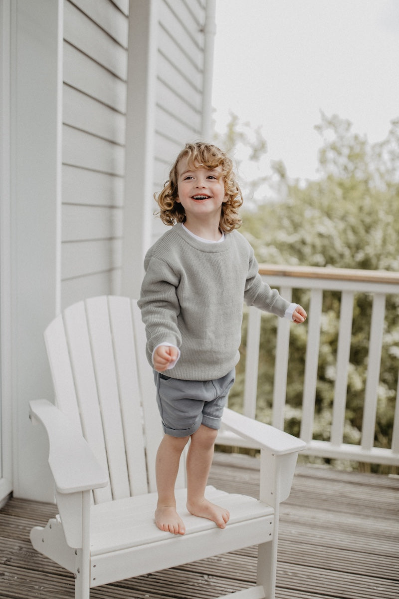 Shorts aus Wafflepiqué 'Mint'