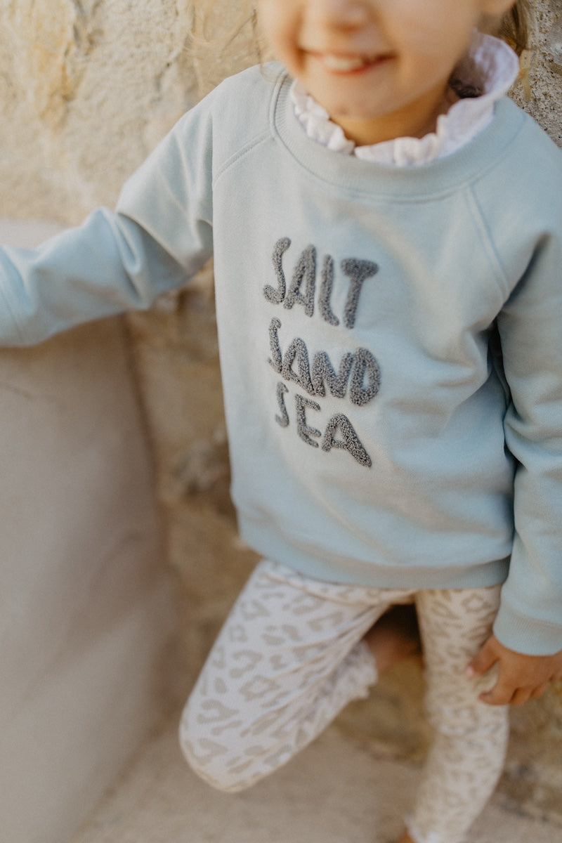 Oversized Sweatshirt 'Salt and Sea' Clear Blue