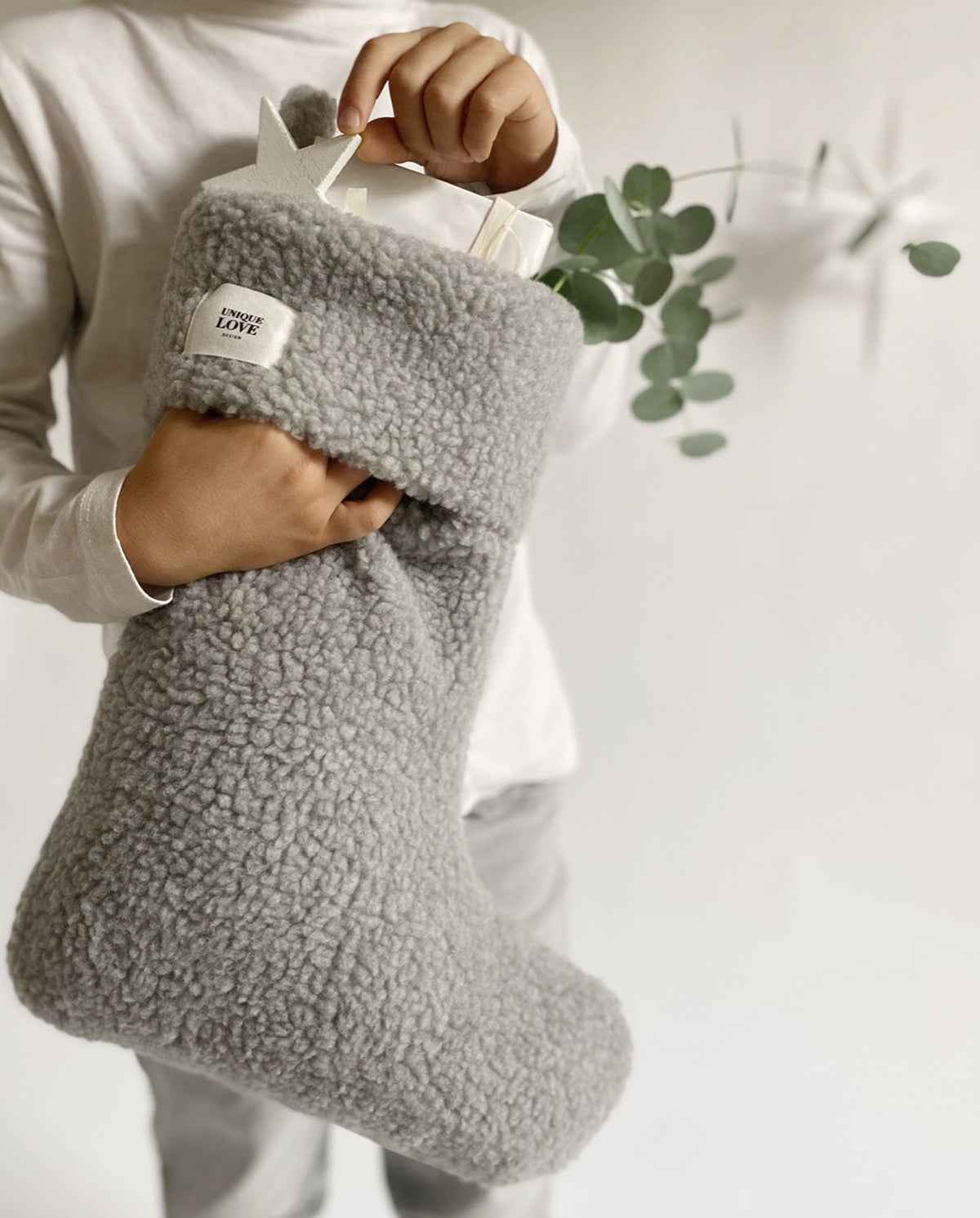 Weihnachtsstrumpf Toddy 'Cozy Grey' - The Little One • Family.Concept.Store.