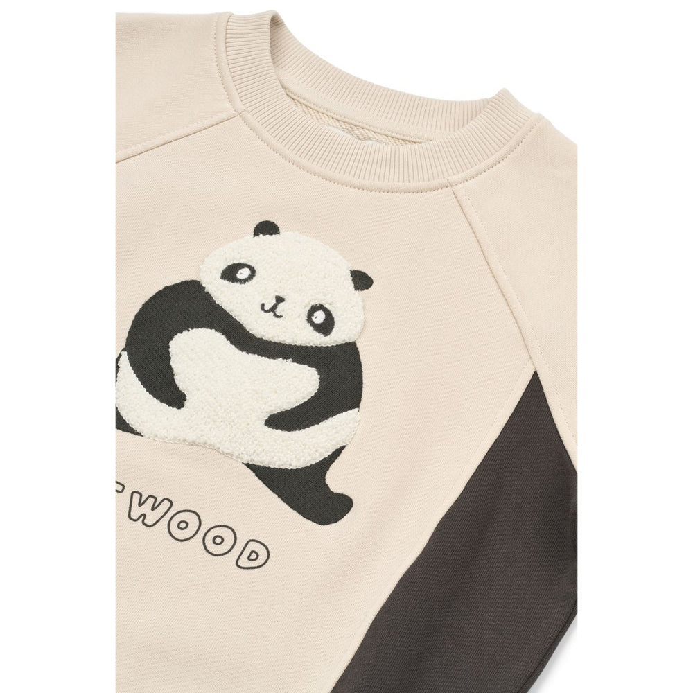 Sweatshirt Aude Panda 'Sandy/Dark Grey'