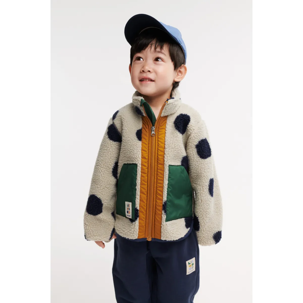 Noam Pile Jacket 'Spot Dots/Mist'