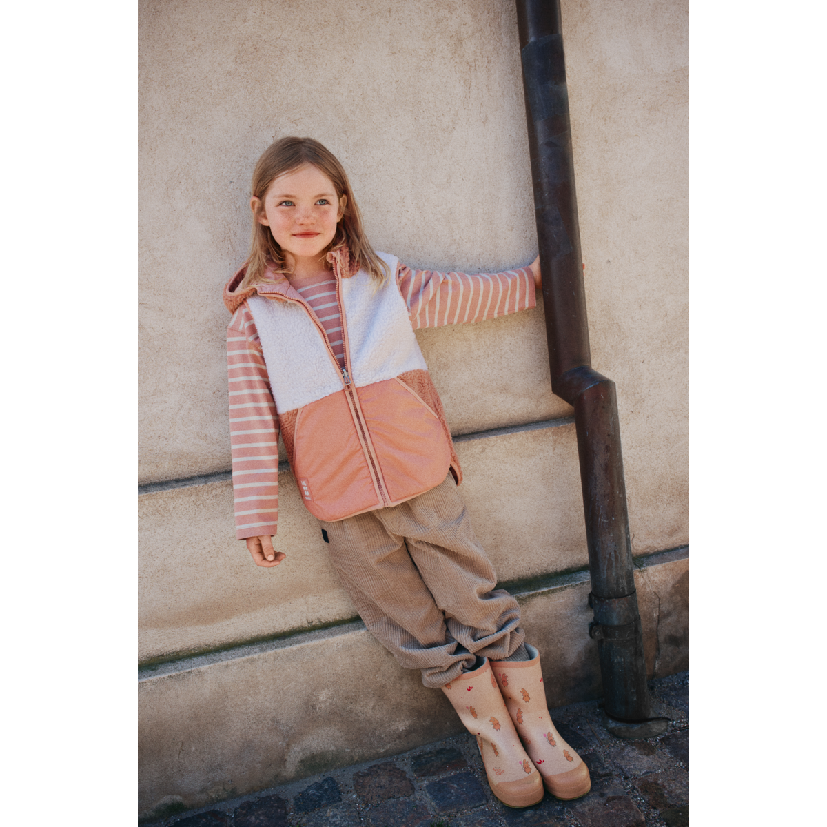 Gestreiftes Longsleeve Tyler 'Pale Tuscany/Sandy Stripe'