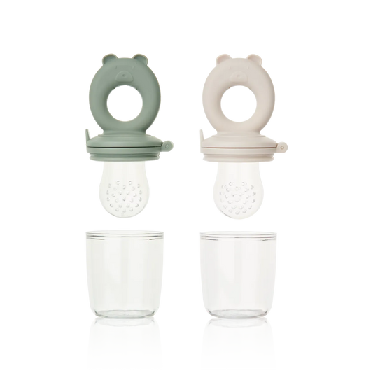 2er-Set Fruchtsauger Miranda 'Faune Green/Sandy' - The Little One • Family.Concept.Store.