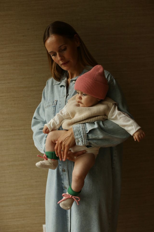 Booties 'Cream/Grass'