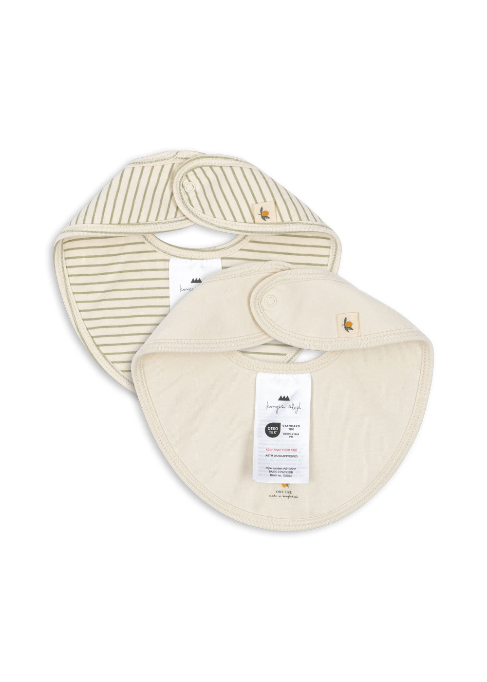 2er-Set Lätzchen 'Tea Stripe'