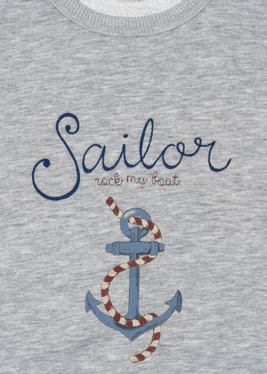 Sweatshirt Lou 'Grey Melange'