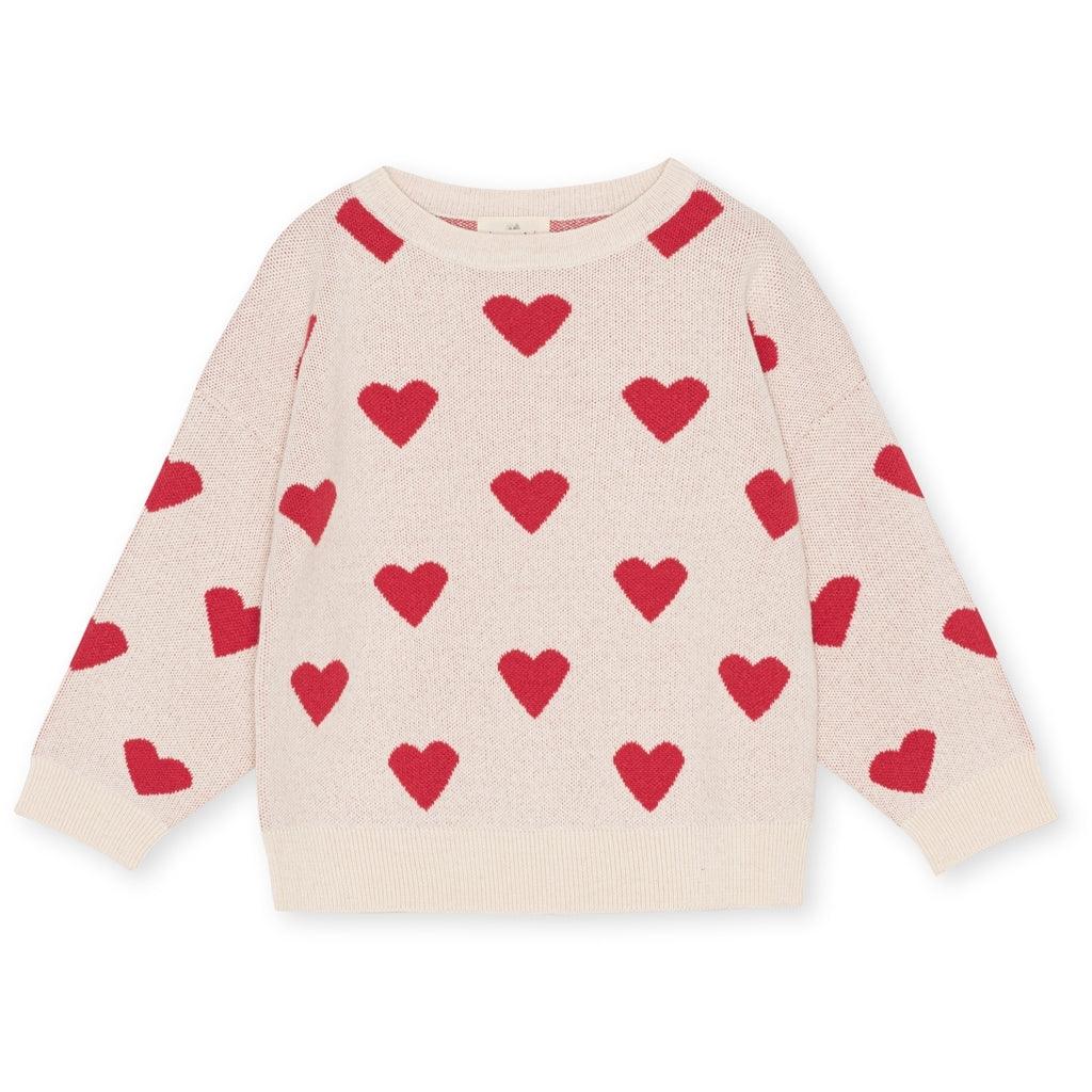 Strickpullover Lapis 'Buttercream Heart' - The Little One • Family.Concept.Store.