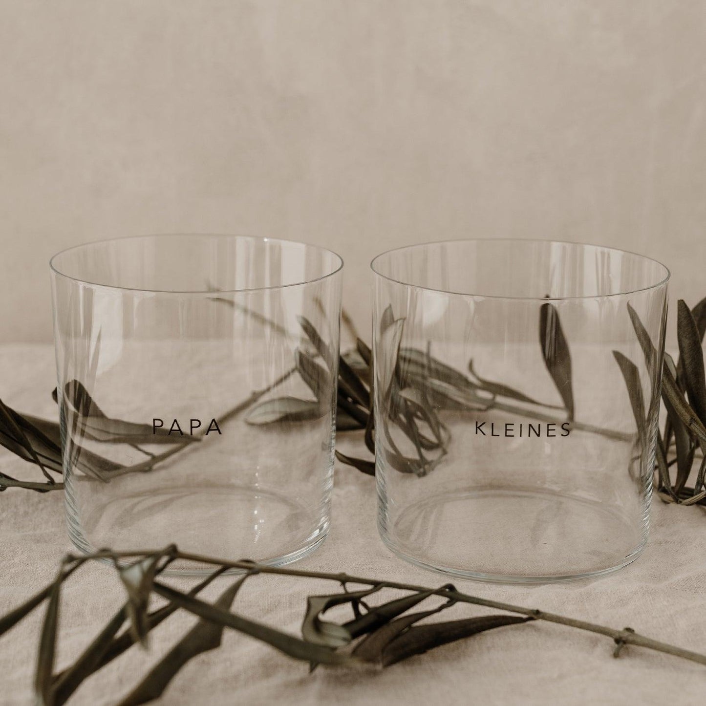 Trinkglas 2er Set 'Papa & Kleines' - The Little One • Family.Concept.Store.