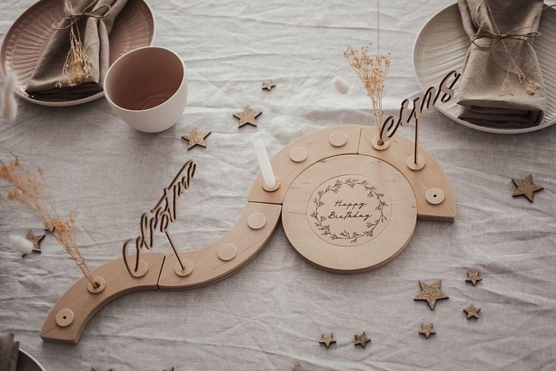 Meilensteinscheibe - Happy Birthday - The Little One • Family.Concept.Store.