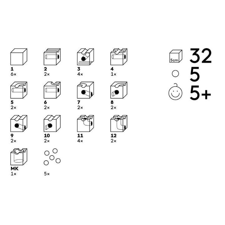 Kugelbahn Standard 32- das mittlere Starterset - The Little One • Family.Concept.Store.