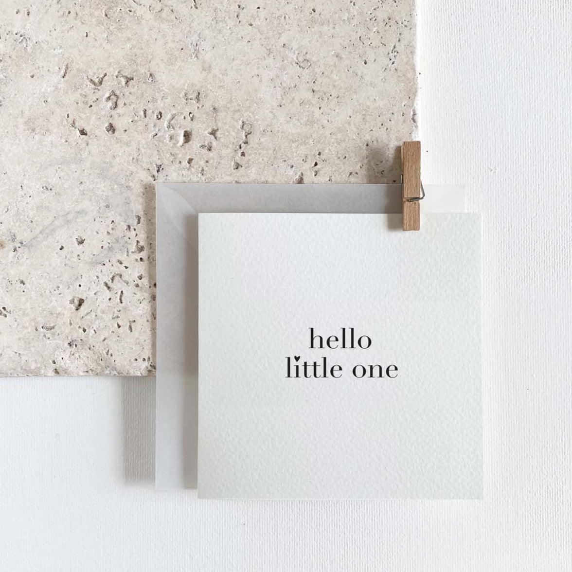 Grußkarte 'Hello Little One' - The Little One • Family.Concept.Store.