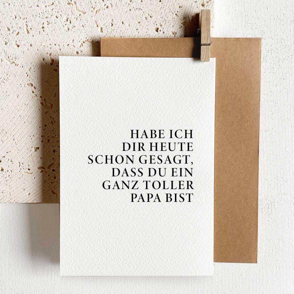 Grußkarte 'Papa' - The Little One • Family.Concept.Store.