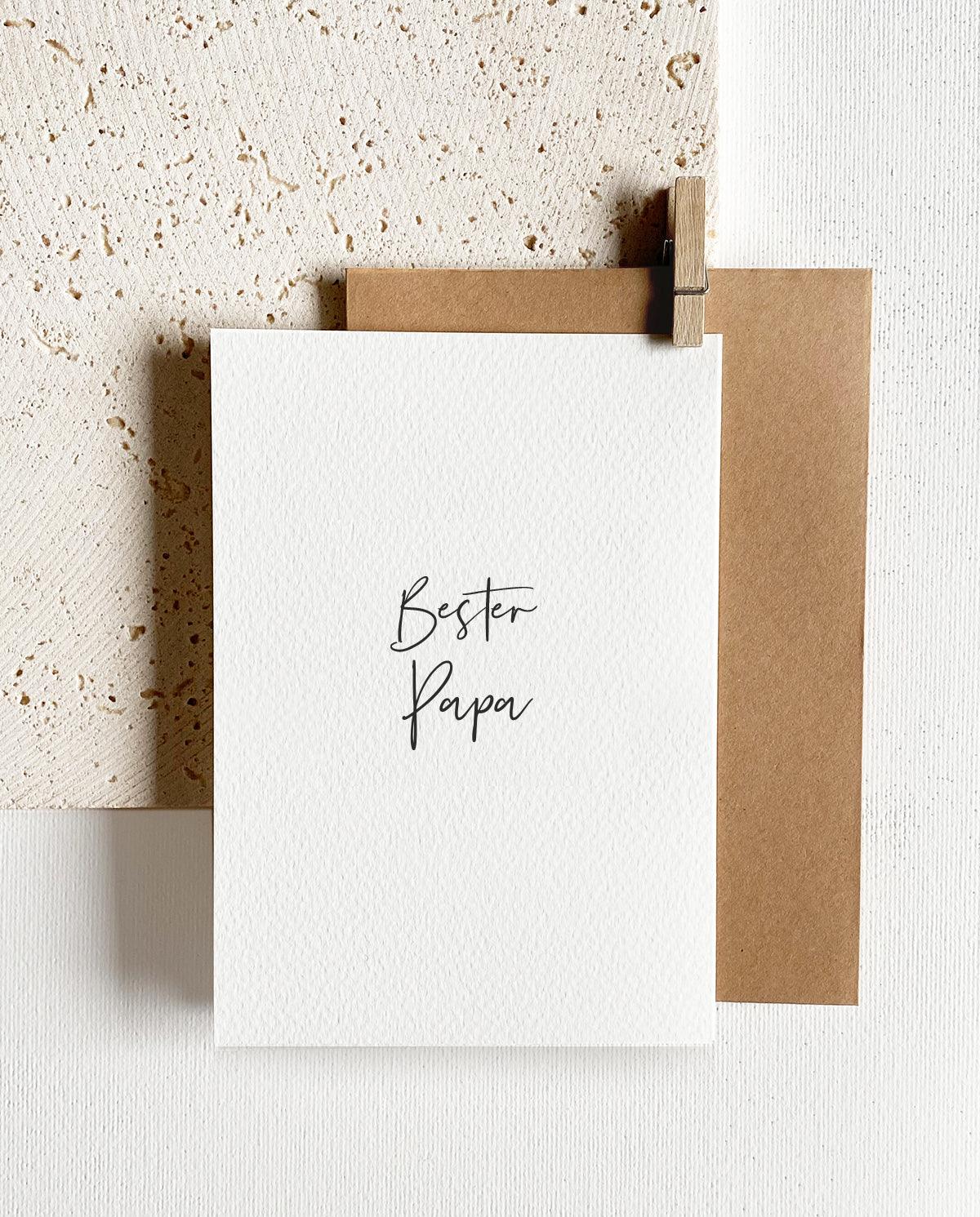 Grußkarte 'Bester Papa' - The Little One • Family.Concept.Store.