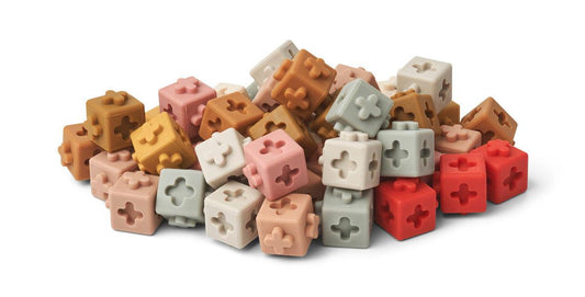 50er Pack Bausteine 'Dusty Raspberry Multi Mix' - The Little One • Family.Concept.Store.