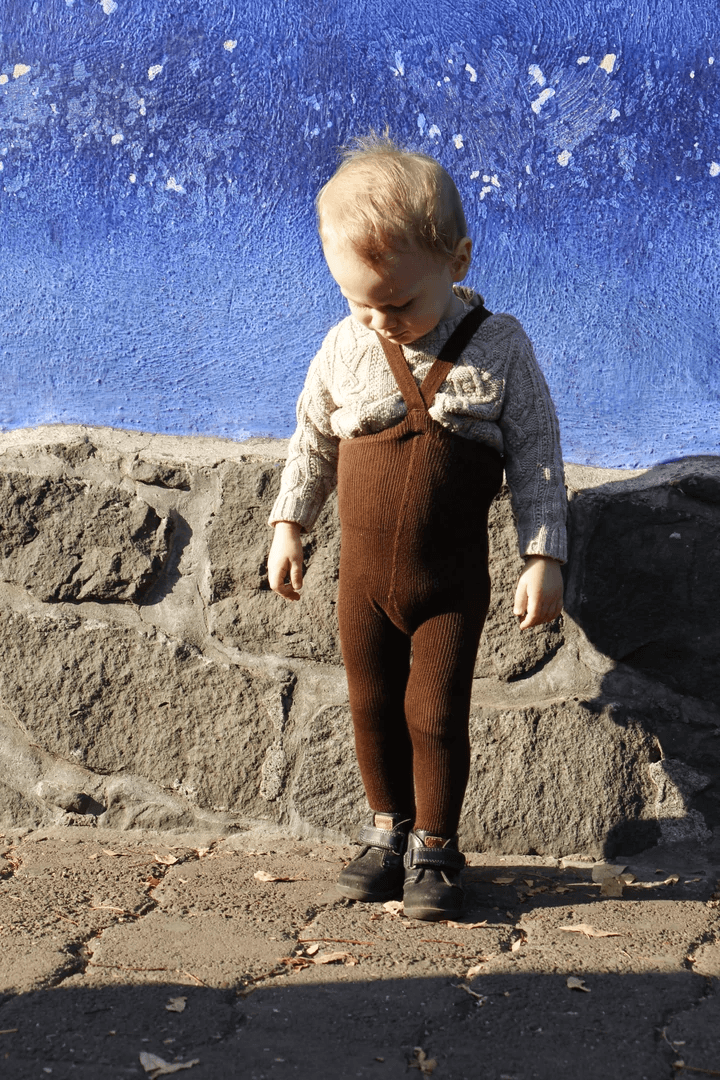 Strumpfhose Footed 'Dark Brown' - The Little One • Family.Concept.Store.