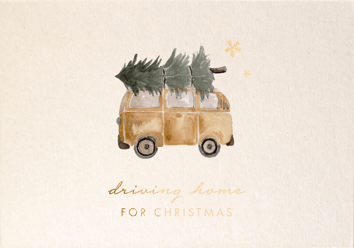 Klappkarte Bus "Driving Home For Christmas" - The Little One • Family.Concept.Store.