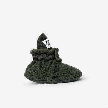 Fleece Booties 'Gripper'- Olive - The Little One • Family.Concept.Store.