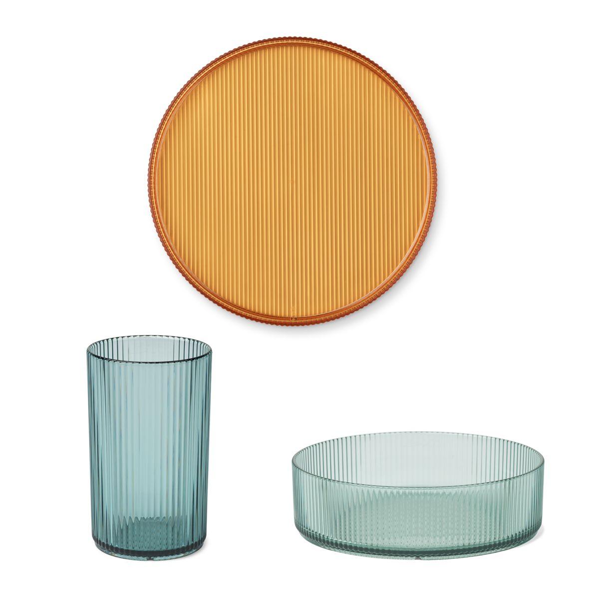 Geschirrset Kain 'Sea Blue Mix' - The Little One • Family.Concept.Store.