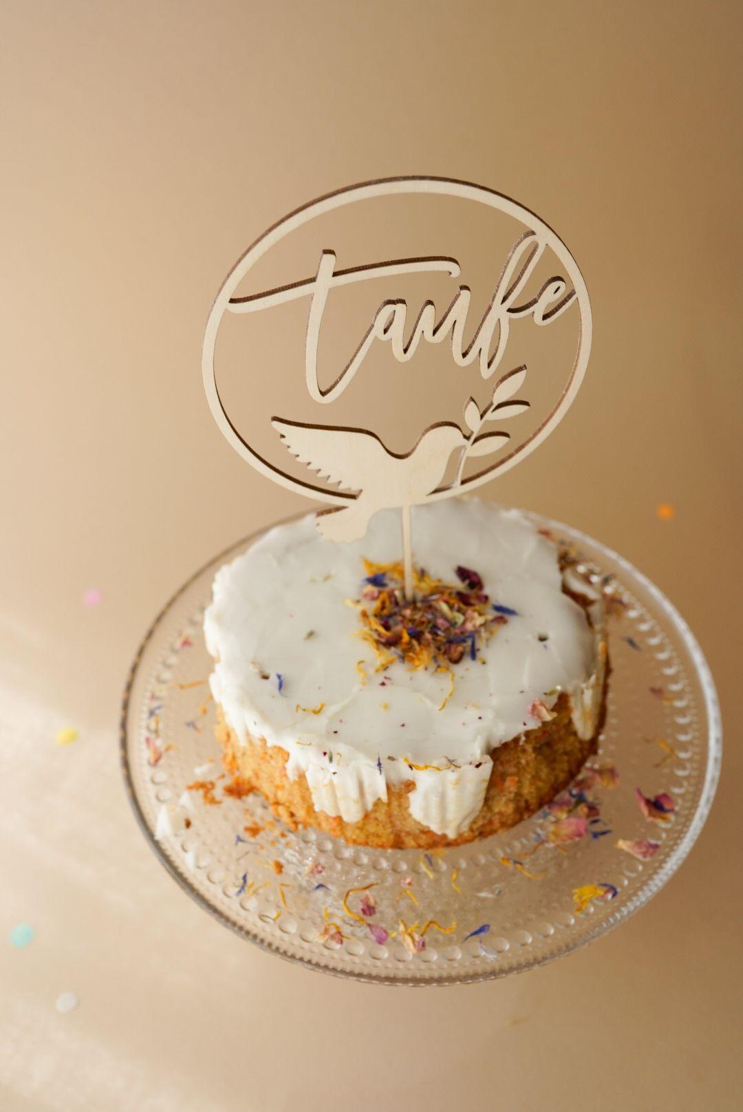 Cake Topper - Taufe Taube - The Little One • Family.Concept.Store.